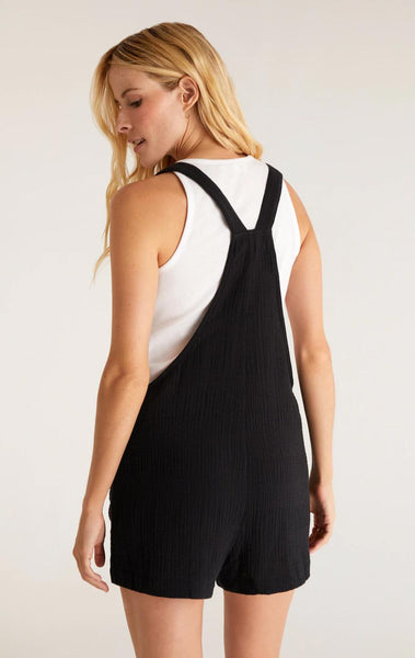 Archer Gauze Romper - Black