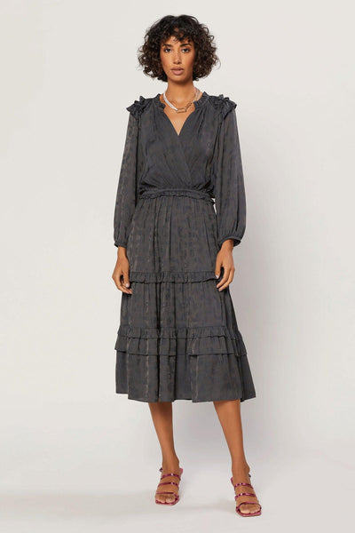 McKenna Midi Dress - Charcoal