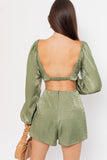 Pixie Romper - Light Olive