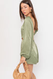 Pixie Romper - Light Olive
