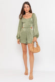Pixie Romper - Light Olive