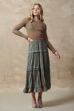 Mia Dress - Sand Seafoam