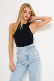 Racerback Knit Tank - Black