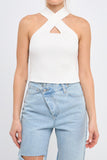 Make A Wish Halter Top - Ivory