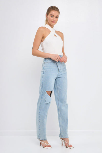 Make A Wish Halter Top - Ivory