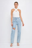 Make A Wish Halter Top - Ivory