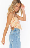 Handkerchief Top - Patchwork Paisley