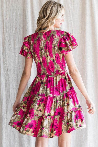 Dahlia Dress - Hot Pink