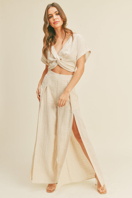 Cindy Crop Exposed Fly Button Fly - Say Anything Distressed