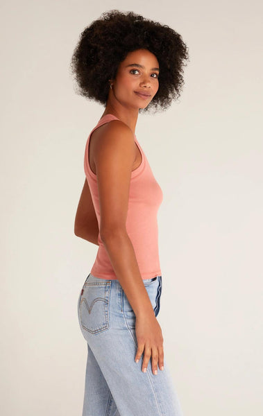 Sirena Rib Tank - Canyon Rose
