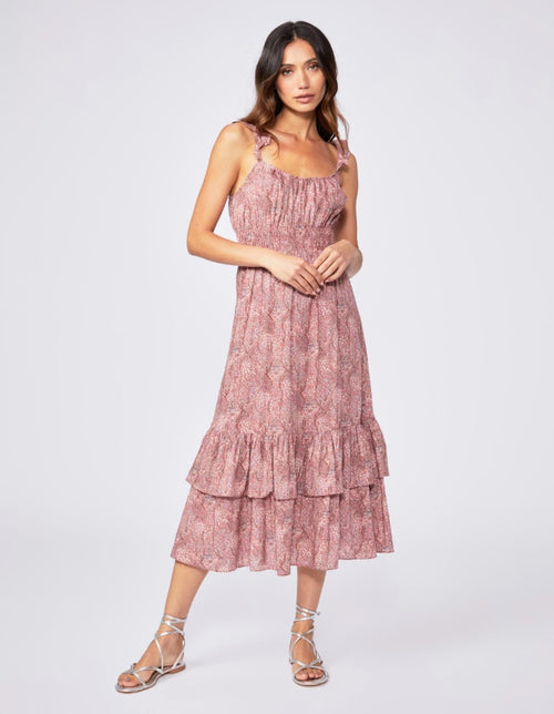 Gisela Dress - Muted Brick Multi