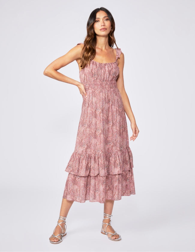 Gisela Dress - Muted Brick Multi