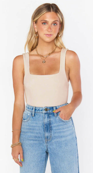 Dory Bodysuit - Cream Stretch
