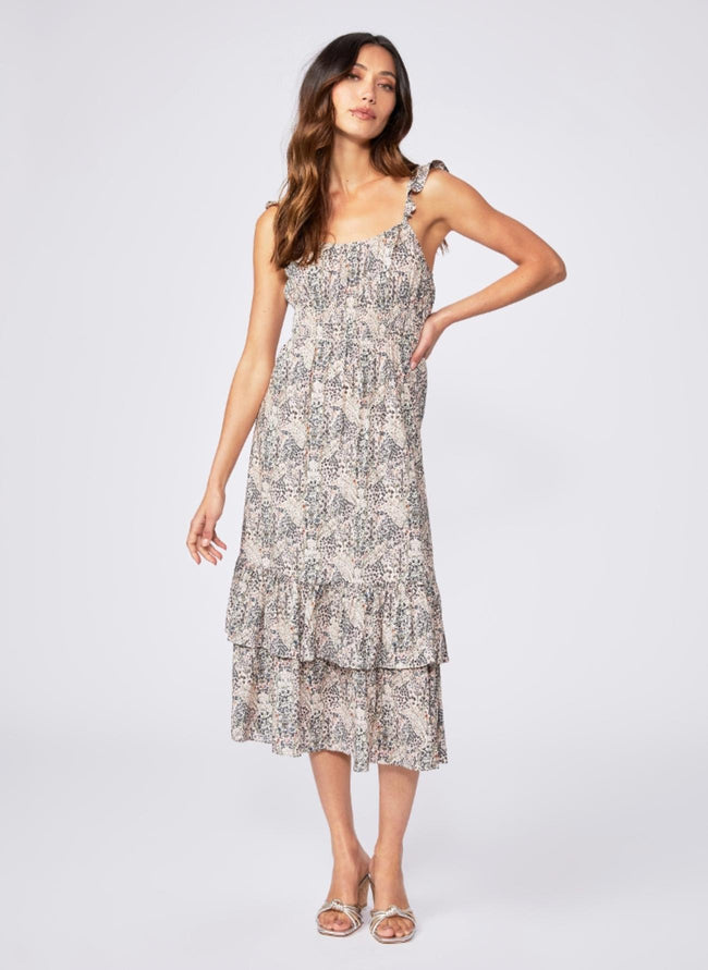 Gisela Dress - Ecru Multi