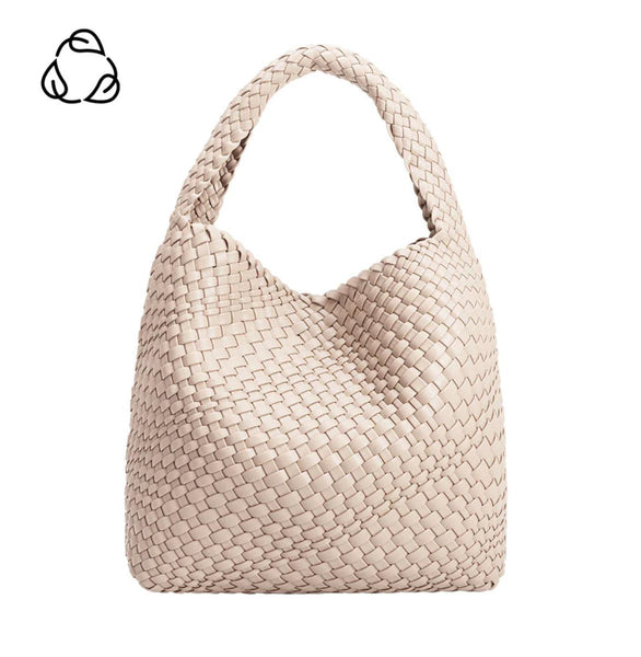 Johanna Recycled Vegan Shoulder Bag - Ivory