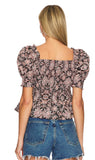 Travel Blogger Top - Black Paisley