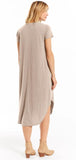 Short Sleeve Reverie Dress - Frappe