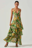 Aneira Dress - Green Multi