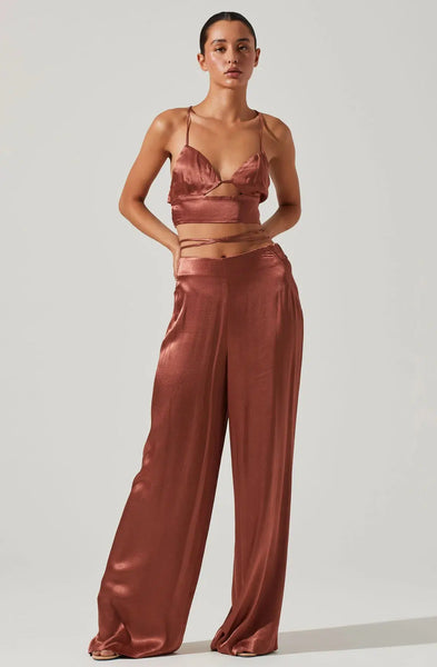 Amiah Pants - Rose Brown