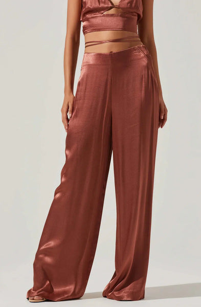 Amiah Pants - Rose Brown