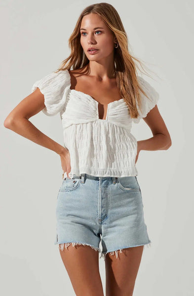 Nalda Top - White