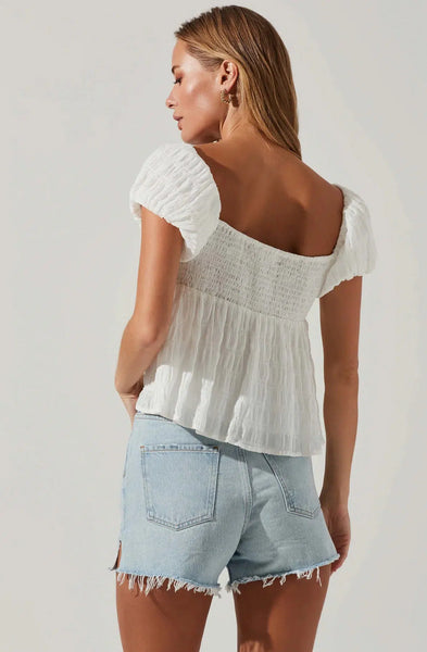 Nalda Top - White