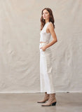 Saige Wide Leg Crop - White
