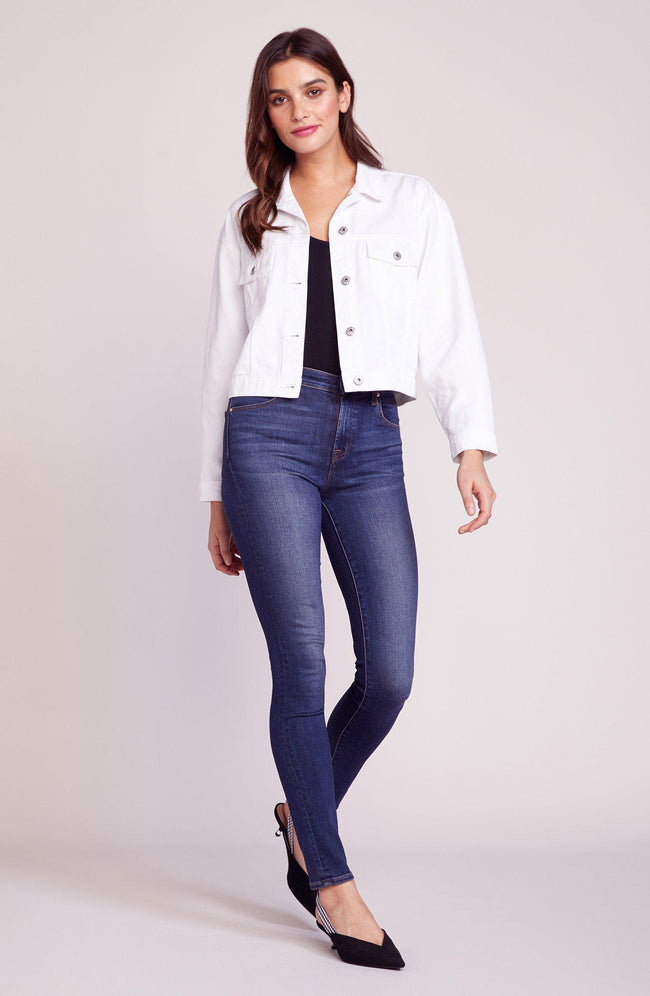 White Noise Optic White Jean Jacket