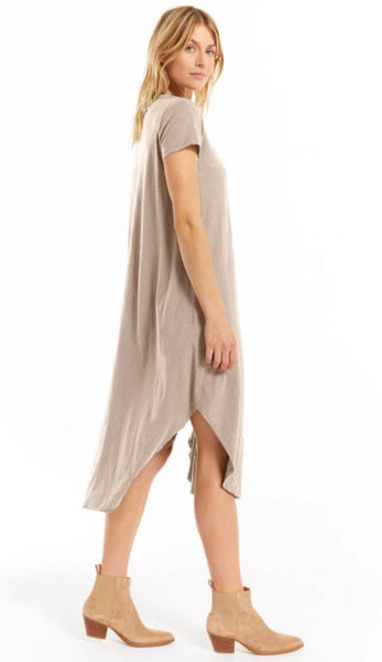 Short Sleeve Reverie Dress - Frappe