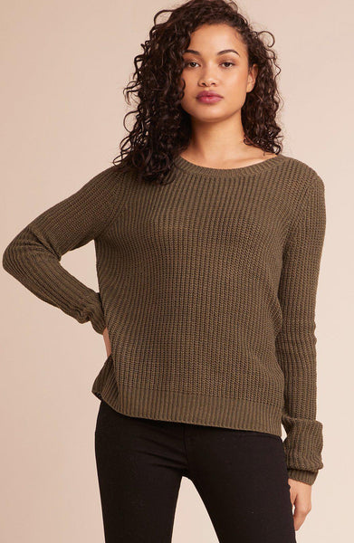 Know Thy Self Crew Neck Sweater- Olive