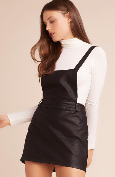 Twice Shy Leather Pinafore