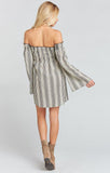 Sandra Smocked Dress - Highway Stripe Flux