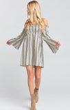Sandra Smocked Dress - Highway Stripe Flux