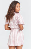 Gia Romper - Slipper Stripe Sheen