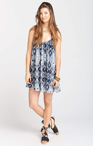 Show Me Your Mumu Trapeze Mini Dress - Rattle Rock
