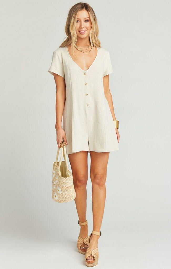 Glenn Clean Linen Romper