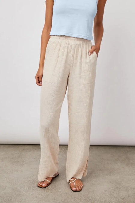 Cindy Crop Exposed Fly Button Fly - Say Anything Distressed