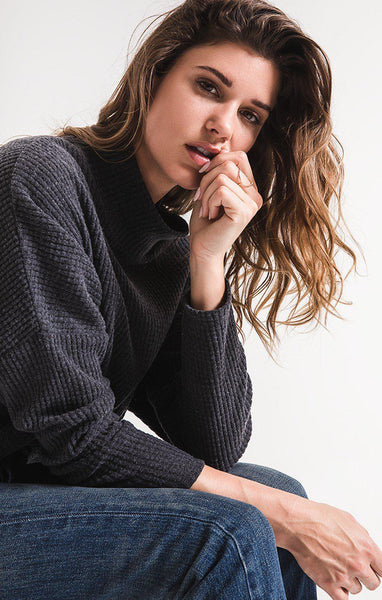 The Mock Neck Waffle Thermal