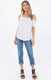 The Cold Shoulder Tee - White