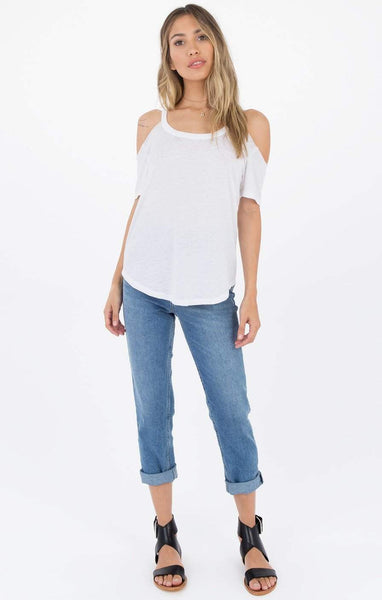 The Cold Shoulder Tee - White