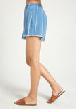 High Waisted Frayed Hem Short