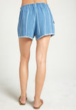 High Waisted Frayed Hem Short