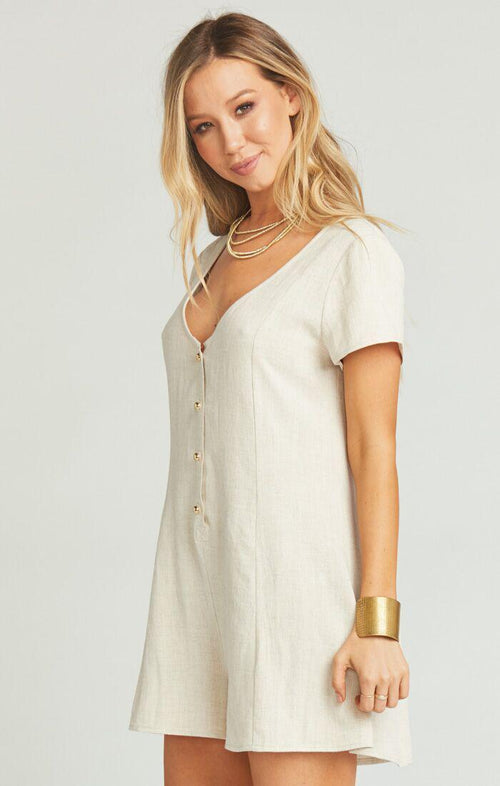 Glenn Clean Linen Romper