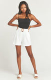 Percy Shorts White Linen