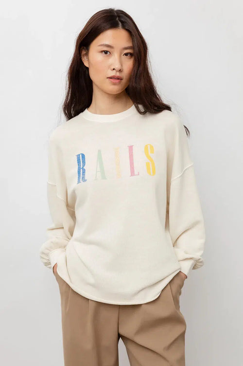 Rails Signature Sweatshirt - Ivory Rails
