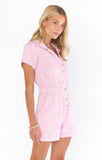 Cannon Romper - Pink Denim